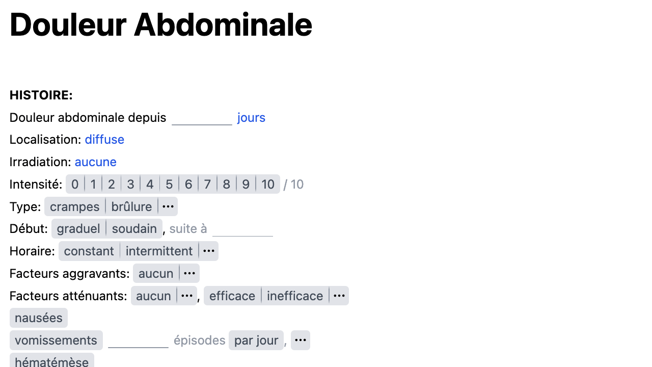 Douleur Abdominale